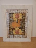 Whitewash print van een paard 40x50 cm, Ophalen of Verzenden, Minder dan 50 cm, Schilderij, Minder dan 50 cm