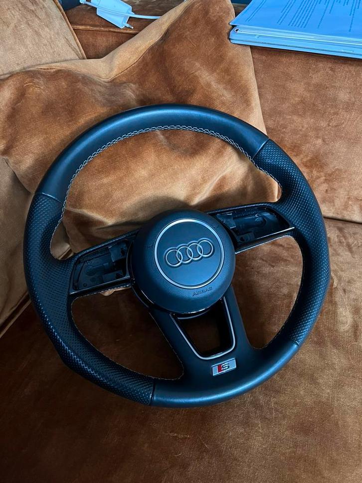 Audi A1 S Line origineel lederen stuur | stuurwiel zgan, Auto-onderdelen, Besturing, Audi, Gebruikt, Ophalen of Verzenden