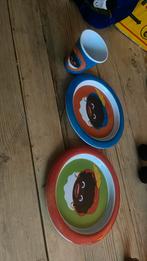 Zwarte piet ontbijt set 1x beker 2 x bordjes, Ophalen
