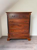 Houten Ladekast met 6 Laden - Klassiek Design, Ophalen, Gebruikt, 5 laden of meer, 100 tot 150 cm