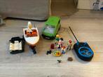 Playmobile 4144 gezinswagen met boot + playmobile rc module, Kinderen en Baby's, Gebruikt, Ophalen of Verzenden
