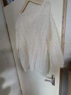 wollen nieuwe gebreide trui wit. Mt XXL 52 handgemaakt, Wit, Trui of Vest, Ophalen of Verzenden, Zo goed als nieuw