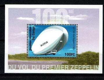 congo 2001 pf blok zeppelins luchtvaart luchtballonnen beschikbaar voor biedingen