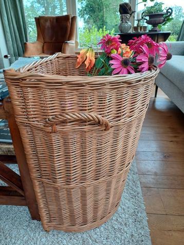 Franse brocante XXL oude mand bakkerij  stokbrood rieten beschikbaar voor biedingen