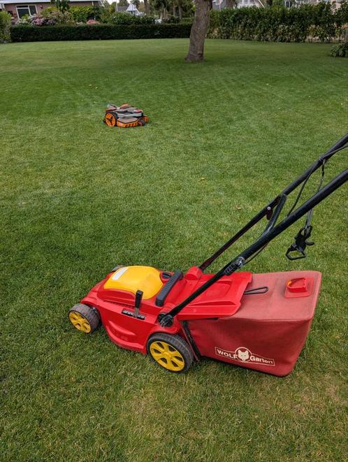 Wolf Garten A 340 E Elektrische Grasmaaier, Tuin en Terras, Grasmaaiers, Gebruikt, Elektrische grasmaaier, 30 t/m 39 cm, Cirkelmaaier