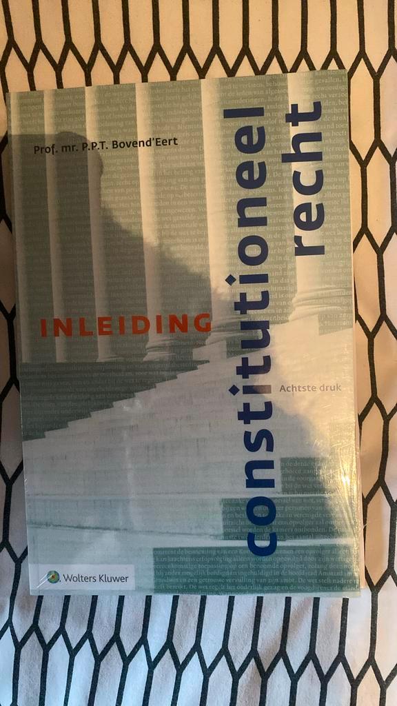 P.P.T. Bovend'Eert - Inleiding constitutioneel recht, Boeken, Wetenschap, Zo goed als nieuw, Ophalen of Verzenden