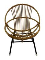 Vintage Rotan stoel Dirk van Sliedregt Rohe Noordwolde 1960, Huis en Inrichting, Fauteuils, Gebruikt, Riet of Rotan, Vintage, Ophalen
