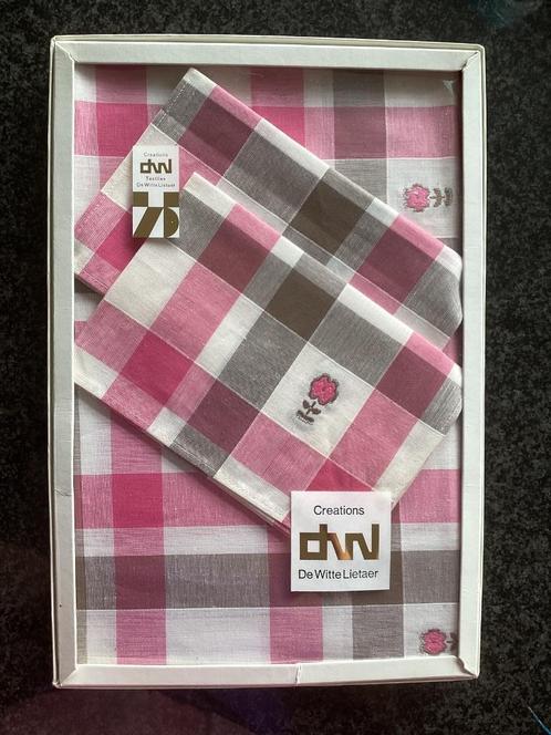 Tafelkleed, servetten, de Witte Lietaer, ongebruikt, vintage, Huis en Inrichting, Tafelkleden, Ophalen