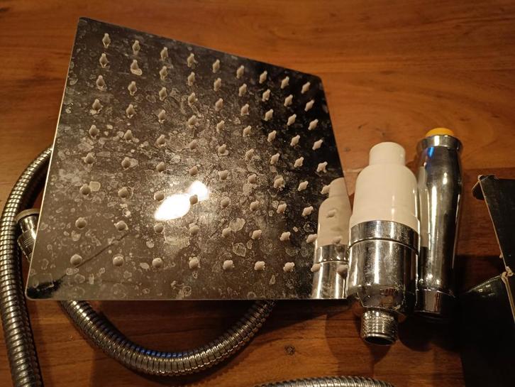 Regendouchekop XL Deluxe met Waterfilter & Slang, Doe-het-zelf en Verbouw, Sanitair, Ophalen of Verzenden