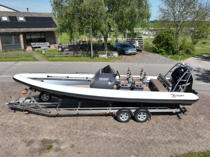 X-Craft X 8.5 x Mercury Verado 300pk V8, Watersport en Boten, Rubberboten, Zo goed als nieuw, Overige merken, Overige materialen