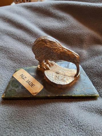 Kiwi Vogel beeld N.Z. Jade nieuw Zeeland vintage 4cm hg beschikbaar voor biedingen