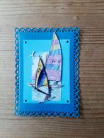 Stans kaart opleg met 3d plaatje zeilboot en windsurfer, Ophalen of Verzenden, Nieuw, Overige thema's