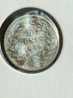 5 cent 1859, Postzegels en Munten, Munten | Nederland, Ophalen of Verzenden, Koning Willem III, 5 cent
