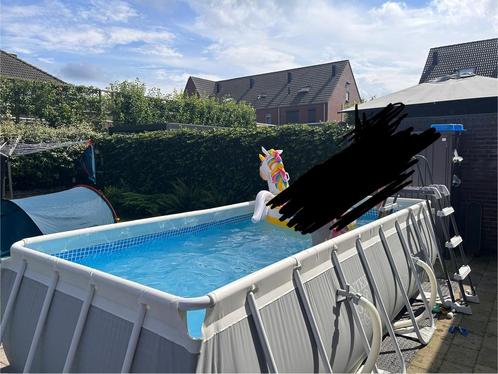 Zeer compleet opzetzwembad met zandfilterpomp, Tuin en Terras, Zwembaden, Zo goed als nieuw, 120 cm of meer, 400 cm of meer, 300 cm of meer