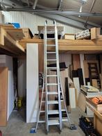 Solide 3-delige reformladder 3x12 sporten, Doe-het-zelf en Verbouw, Ladders en Trappen, Ophalen, Nieuw, Ladder, Opvouwbaar of Inschuifbaar