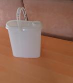 Tupperware Voorraadbus Bewaardoos Schenkkan met Hengsel, Ophalen, Gebruikt, Wit, Bus of Trommel