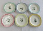 6 Gebaksbordjes pastel Royal Sphinx Maastricht, Antiek en Kunst, Antiek | Servies los, Ophalen of Verzenden