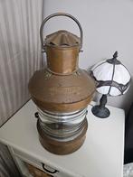 Antieke koperen scheepslamp toplicht, Antiek en Kunst, Antiek | Lampen, Ophalen