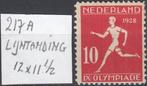 Nederland - 1928 - Olympiade Amsterdam- NVPH-217-A - O, Verzenden, T/m 1940, Postfris