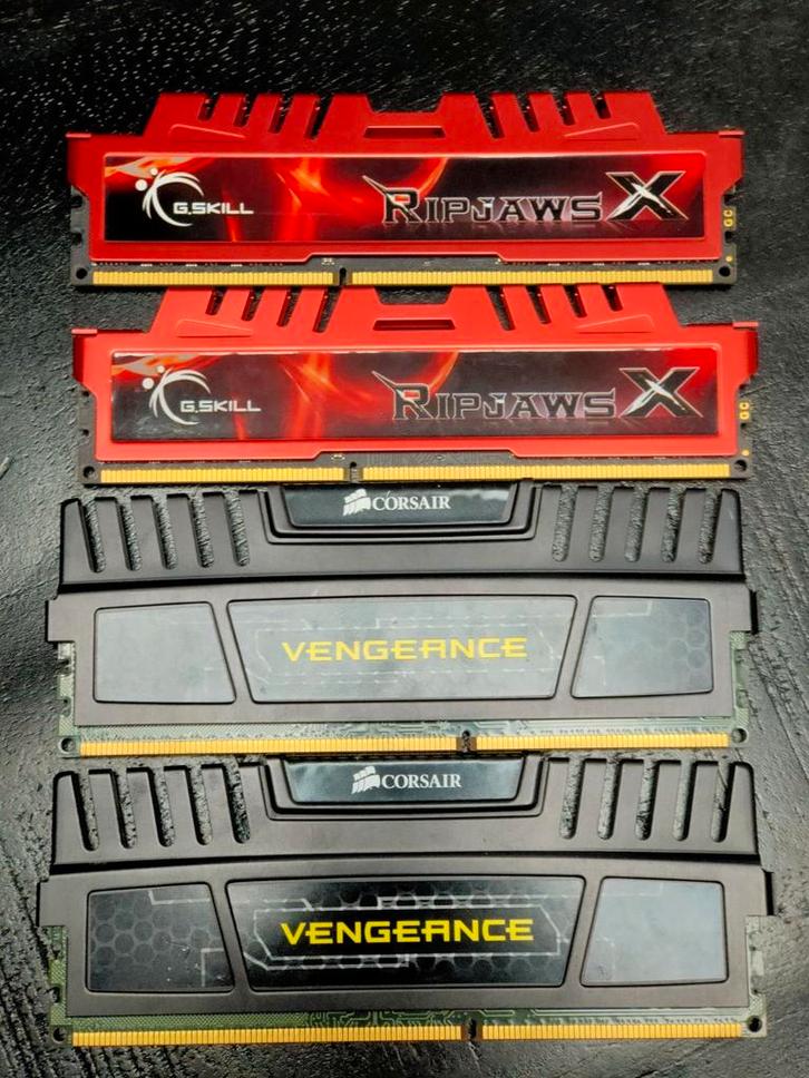 20 GB DDR3 RAM – G.Skill Ripjaws X (16 GB) + Corsair Vengean, Computers en Software, RAM geheugen, Zo goed als nieuw, Desktop