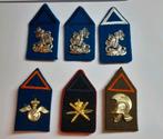 Zes kraagspiegels opleiding, Verzamelen, Ophalen of Verzenden, Landmacht, Nederland, Embleem of Badge
