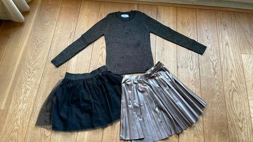 Set feest kleding rokjes truitje glitter maat 146 152 Zara, Kinderen en Baby's, Kinderkleding | Maat 152, Zo goed als nieuw, Meisje