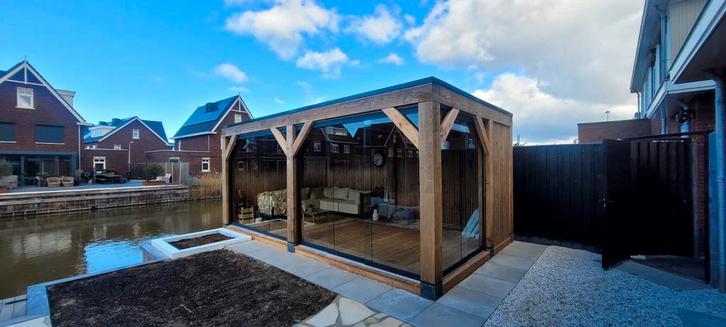 WINTER AANBIEDING GRATIS MONTAGE GLAZENSCHUIFDEUREN !!, Tuin en Terras, Overkappingen, Nieuw, Veranda, Ophalen of Verzenden