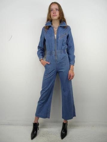 *Abfab Vintage Denim 70's Jumpsuit 34* beschikbaar voor biedingen