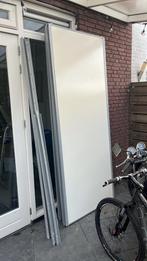 4 Roldeuren waarvan 1 spiegel 0,99x2,47 | rails 1,38 en 2,40, Doe-het-zelf en Verbouw, Deuren en Horren, Ophalen, Gebruikt, 120 cm of meer