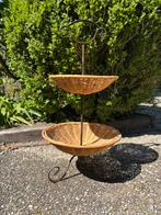 Vintage rieten etagere, Ophalen of Verzenden