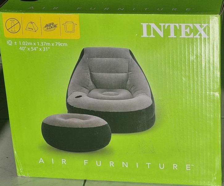 Opblaasbare lounge stoel | luxe campeerstoel opblaasbaar, Caravans en Kamperen, Kampeeraccessoires, Nieuw, Ophalen
