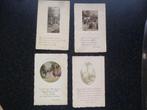 4 Franse prentjes met spreuken van 0.a Victor Hugo, Verzamelen, Ophalen of Verzenden, Voor 1920, Frankrijk