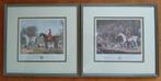 Twee vintage Engelse jachttaferelen door R.B. Davis, Huis en Inrichting, Ophalen of Verzenden, Zo goed als nieuw