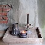 Oude ijsvorm poffert blaker kandelaar houten dienblad Etage3, Gebruikt, ., Ophalen of Verzenden, .