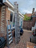 Driedelige ladder, Doe-het-zelf en Verbouw, Ladders en Trappen, Ophalen, Gebruikt, Ladder, Opvouwbaar of Inschuifbaar