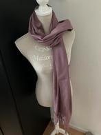 Z.g.a.n/lila paarse sjaal met franjes/pashmina sjaal, Ophalen of Verzenden, Zo goed als nieuw, Maat 42/44 (L), Sjaal