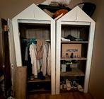 Gratis 2 steigerhouten kleding kasten, Huis en Inrichting, Ophalen, 200 cm of meer, 50 tot 100 cm, Zo goed als nieuw