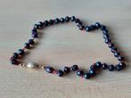 Antieke  collier  met Granaat en met gouden slot, Sieraden, Tassen en Uiterlijk, Antieke sieraden, Ophalen of Verzenden, Goud