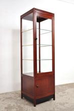 Vintage winkelvitrine vitrine rondom glas eiken jaren 40, Huis en Inrichting, Kasten | Vitrinekasten, Ophalen of Verzenden, Gebruikt