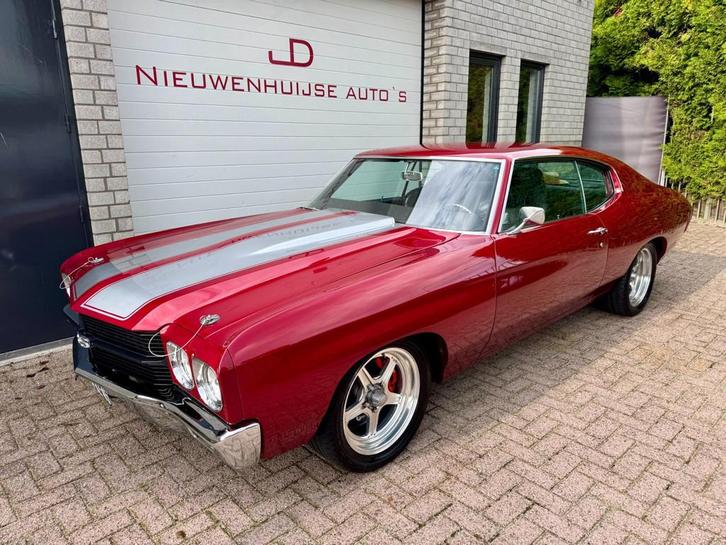 Chevrolet Chevelle 6.0 SS LS2 450pk, Pro Touring body-off ge, Auto's, Oldtimers, Bedrijf, Te koop, Bluetooth, Lederen bekleding