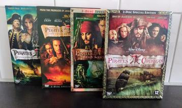 4 Pirates of the Caribbean DVD beschikbaar voor biedingen