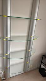 Schappen met verlichting. Wandmontage, Ophalen, Zo goed als nieuw, 25 tot 50 cm, Glas