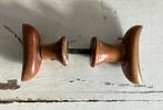 Houten deurknop kastknop - wagenschuur, Antiek en Kunst, Ophalen of Verzenden