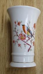 vintage vaas porzellan malerei reimar met goudrandje vogel, Ophalen of Verzenden