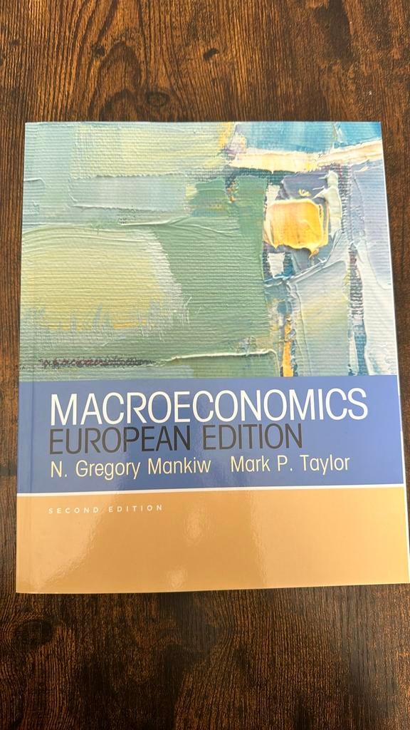 Macroeconomics European Edition, Boeken, Ophalen of Verzenden, Beta, Zo goed als nieuw, WO