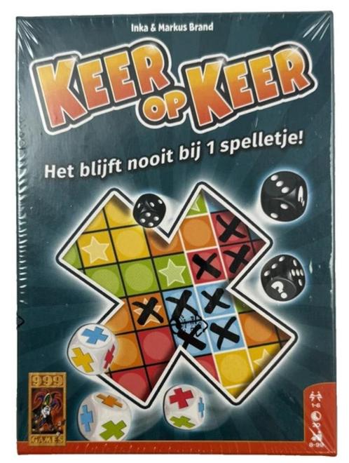 Keer op keer 999 Games spel dobbelspel nieuw in plastic, Hobby en Vrije tijd, Gezelschapsspellen | Bordspellen, Zo goed als nieuw