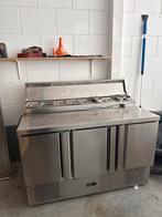 MET SPOED! Gekoelde Werkbank met Saladebar - RVS, Ophalen, Gebruikt, Koelen en Vriezen