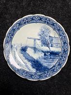 Petrus Regout Maastricht Delfts blauw wandbord G. Poggenbeek, Antiek en Kunst, Ophalen