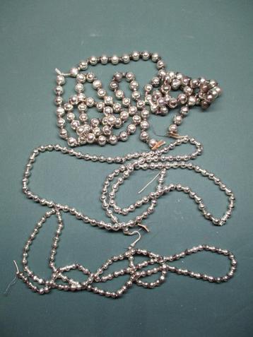 3 Keer een antieke vintage glazen ketting voor de kerstboom beschikbaar voor biedingen