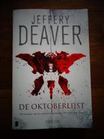 boek jefery deaver de oktoberlijst thriller, Boeken, Thrillers, Ophalen of Verzenden, Nederland